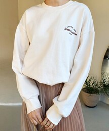 DHOLIC | 裏起毛刺繍レタリングスウェット(スウェット)