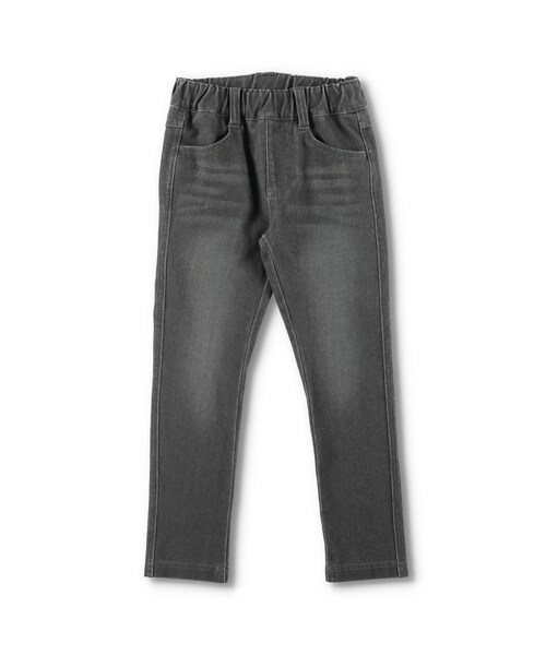 BRANSHES（ブランシェス）の「デニムニットロングパンツ（デニムパンツ・キッズ・ブルー/ネイビーブルー/ブラック・90cm～150cm）」の2枚目の写真