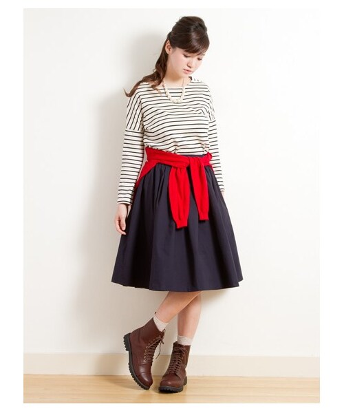 earth music&ecology（アースミュージックアンドエコロジー）の「ガンガンカーディガン solid（カーディガン・レディース・杢ライトグレー/ブラック/ライトピンク/ピンク/レッド/レンガ/ブラウン/キャメル/マスタード/ミント/グリーン/サックスブルー/ブルー/ネイビー/ラベンダー・S/M）」の8枚目の写真