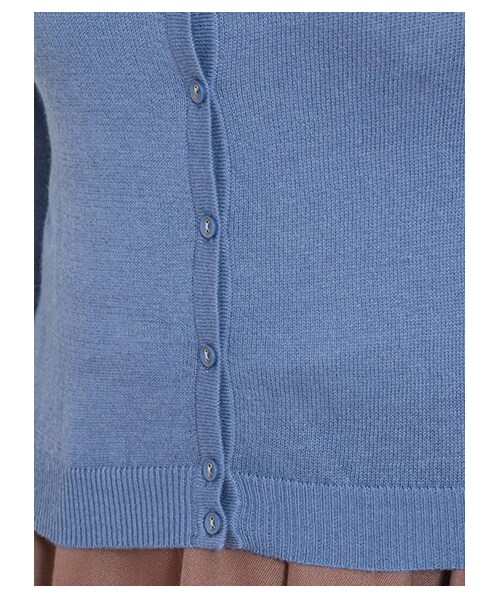 earth music&ecology（アースミュージックアンドエコロジー）の「ガンガンカーディガン solid（カーディガン・レディース・杢ライトグレー/ブラック/ライトピンク/ピンク/レッド/レンガ/ブラウン/キャメル/マスタード/ミント/グリーン/サックスブルー/ブルー/ネイビー/ラベンダー・S/M）」の6枚目の写真
