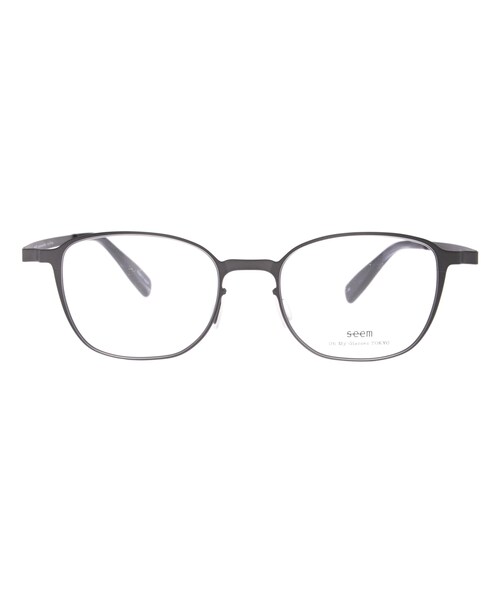 Oh My Glasses TOKYO(オーマイグラス)の「seem Oh My Glasses TOKYO omg-135 Hans-GRY-50(メガネ・グレー・50□19-145)」の1枚目の写真