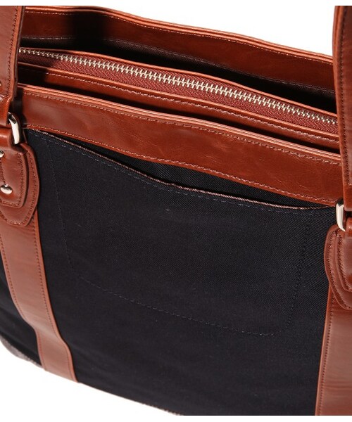 JUNMEN（ジュンメン）の「異素材コンビトートバッグ（バッグ・メンズ・ブラック/ネイビー・F）」の8枚目の写真