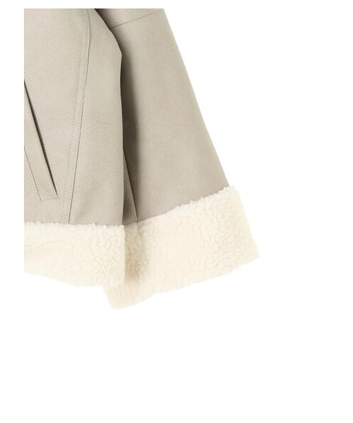 Green　Parks（グリーンパークス）の「【Special Price】・ELENCARE DUE Wライダースジャケット（ジャケット/アウター・ブラック/グレーベージュ・F）」の8枚目の写真