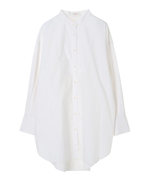 Green Parks(グリーンパークス)の「ビブヨークチュニシャツ(トップス・オフホワイト/グレーベージュ/ミント/ライラック・F)」の14枚目の写真