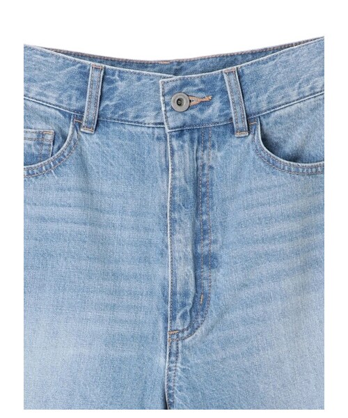 Green　Parks（グリーンパークス）の「ワイドデニムパンツ（パンツ・オフホワイト/インディゴ/ワンウォッシュ・M/L）」の6枚目の写真