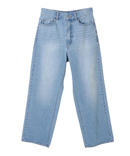 Green　Parks（グリーンパークス）の「ワイドデニムパンツ（パンツ・オフホワイト/インディゴ/ワンウォッシュ・M/L）」の11枚目の写真