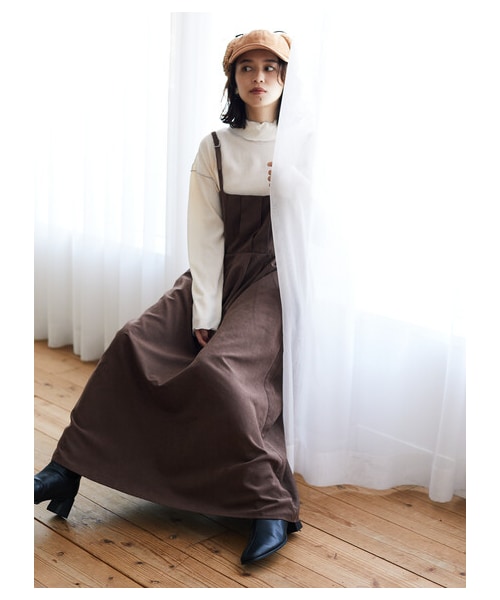 Green Parks(グリーンパークス)の「【Special Price】・ELENCARE DUE ピーチタックキャミワンピース(ワンピース/ドレス・ブラック/ベージュ/ブラウン/ブルー・F)」の6枚目の写真