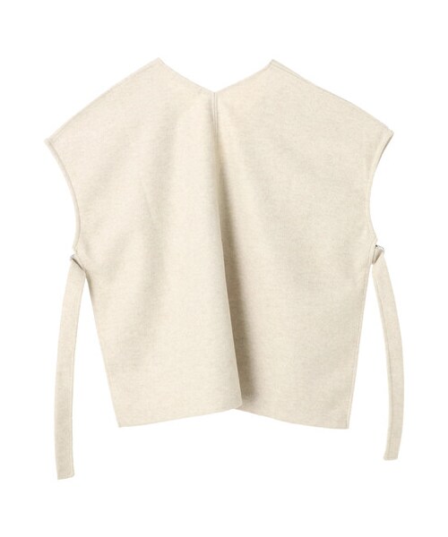 Green　Parks（グリーンパークス）の「【Special Price】圧縮風起毛カットベスト（トップス・アイボリー/ブラック/カーキ・F）」の2枚目の写真