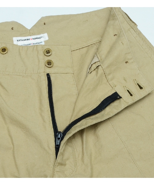 KATHARINE E HAMNETT（キャサリン・イー・ハムネット）の「【KEH】　WORK TROUSERS（その他・メンズ・ブラック/ベージュ・M/L）」の6枚目の写真