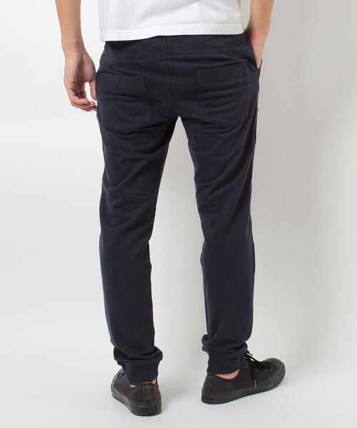 MORGAN HOMME(モルガンオム)の「キルトヨークスウェットパンツ(984P40)(パンツ・メンズ・ネイビー・S/M/L/AL)」の3枚目の写真