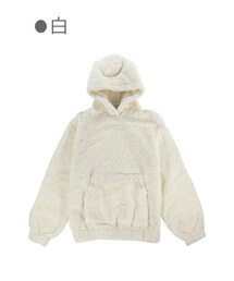 Bobon21 | ゆるかわ暖かボアフーディー-全3色-(パーカー)