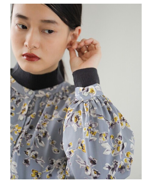 AMERICAN HOLIC(アメリカンホリック)の「ラグランスリーブウエストギャザーワンピース(ワンピース/ドレス・モカ/サックスブルー・F)」の10枚目の写真