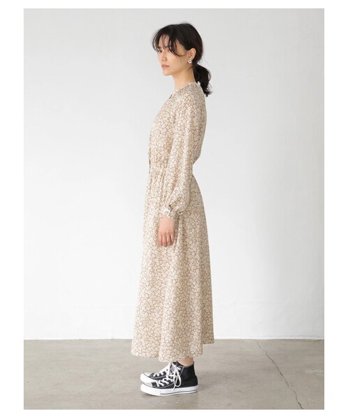 AMERICAN HOLIC(アメリカンホリック)の「ラグランスリーブウエストギャザーワンピース(ワンピース/ドレス・モカ/サックスブルー・F)」の13枚目の写真