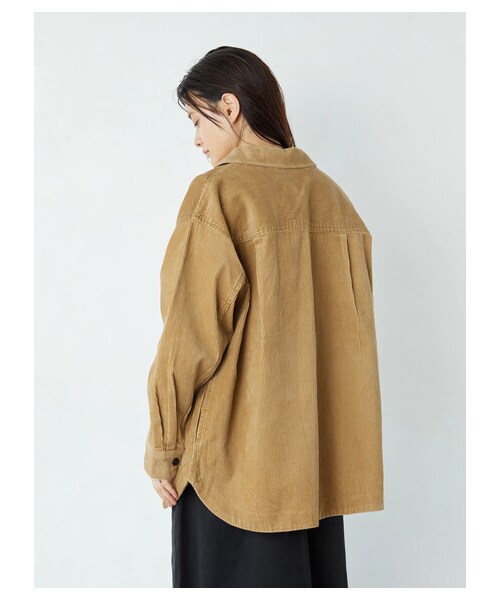 AMERICAN HOLIC（アメリカンホリック）の「CPOコールテンジャケット（ジャケット/アウター・チャコールグレー/ライトベージュ/ベージュ・F）」の9枚目の写真