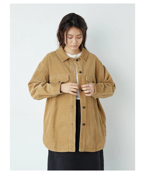 AMERICAN HOLIC（アメリカンホリック）の「CPOコールテンジャケット（ジャケット/アウター・チャコールグレー/ライトベージュ/ベージュ・F）」の7枚目の写真