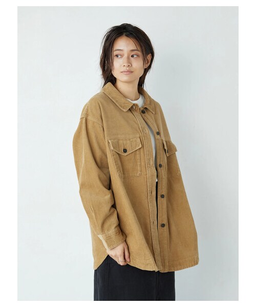 AMERICAN HOLIC（アメリカンホリック）の「CPOコールテンジャケット（ジャケット/アウター・チャコールグレー/ライトベージュ/ベージュ・F）」の8枚目の写真