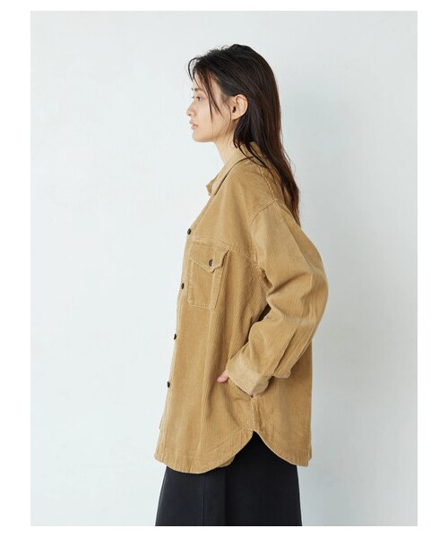 AMERICAN HOLIC（アメリカンホリック）の「CPOコールテンジャケット（ジャケット/アウター・チャコールグレー/ライトベージュ/ベージュ・F）」の10枚目の写真