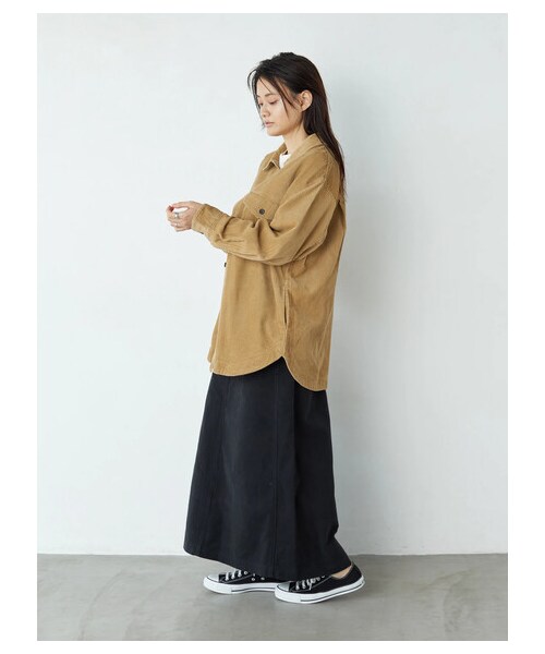 AMERICAN HOLIC（アメリカンホリック）の「CPOコールテンジャケット（ジャケット/アウター・チャコールグレー/ライトベージュ/ベージュ・F）」の13枚目の写真