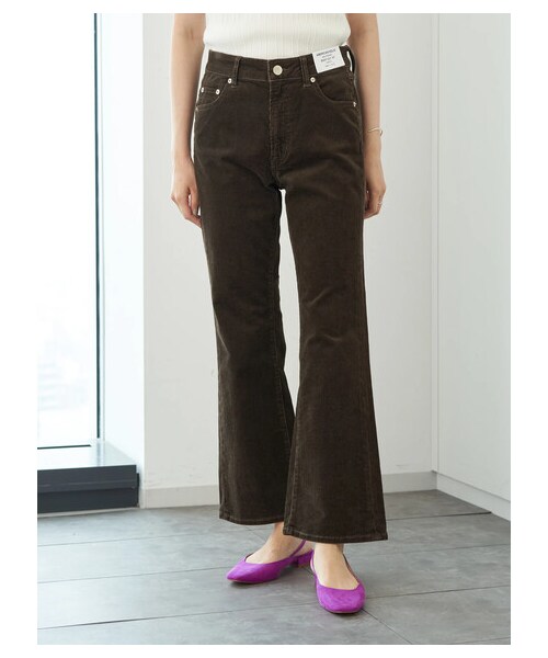 AMERICAN HOLIC（アメリカンホリック）の「【with 12月号掲載】エイジングコーデュロイブーツカット（パンツ・アイボリー/ブラウン・S/M/L）」の19枚目の写真