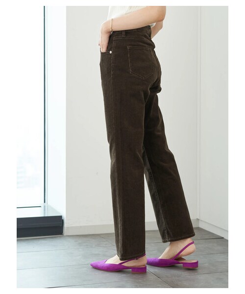 AMERICAN HOLIC（アメリカンホリック）の「【with 12月号掲載】エイジングコーデュロイブーツカット（パンツ・アイボリー/ブラウン・S/M/L）」の4枚目の写真