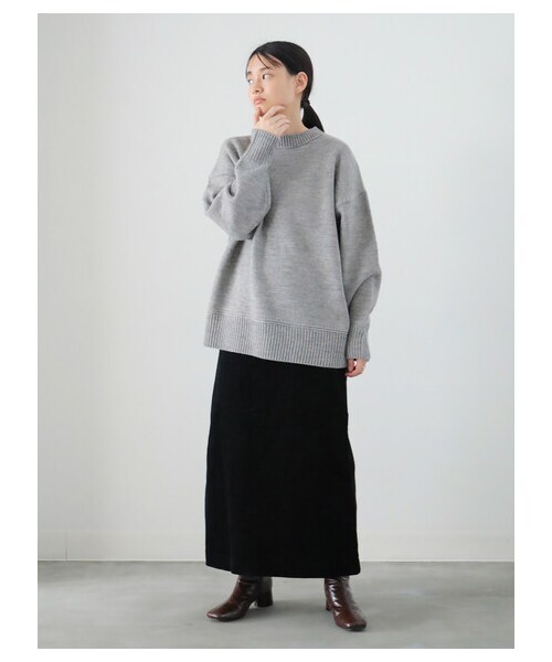 AMERICAN HOLIC(アメリカンホリック)の「コール天タイトスカート(スカート・アイボリー/ブラック/ベージュ・M/L)」の19枚目の写真