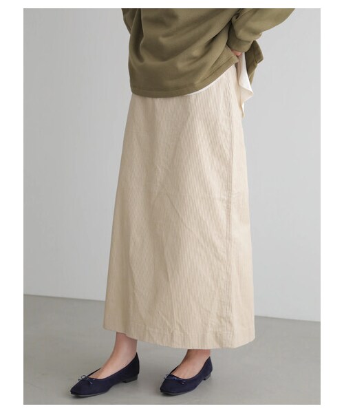 AMERICAN HOLIC(アメリカンホリック)の「コール天タイトスカート(スカート・アイボリー/ブラック/ベージュ・M/L)」の3枚目の写真