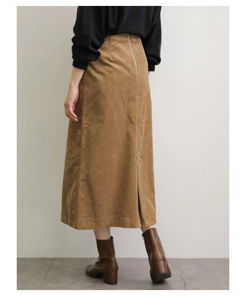 AMERICAN HOLIC(アメリカンホリック)の「コール天タイトスカート(スカート・アイボリー/ブラック/ベージュ・M/L)」の10枚目の写真