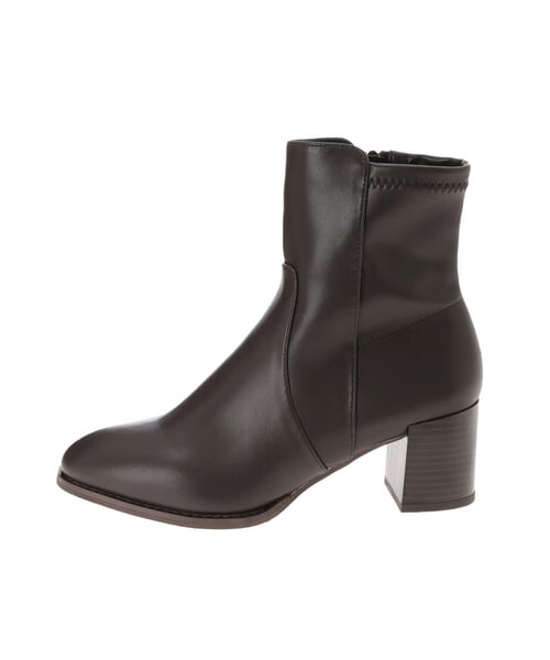 AMERICAN HOLIC(アメリカンホリック)の「【ORiental TRaffic】チャンキーヒールミドルブーツ(シューズ・ブラック/ブラウン・S/M/L)」の3枚目の写真