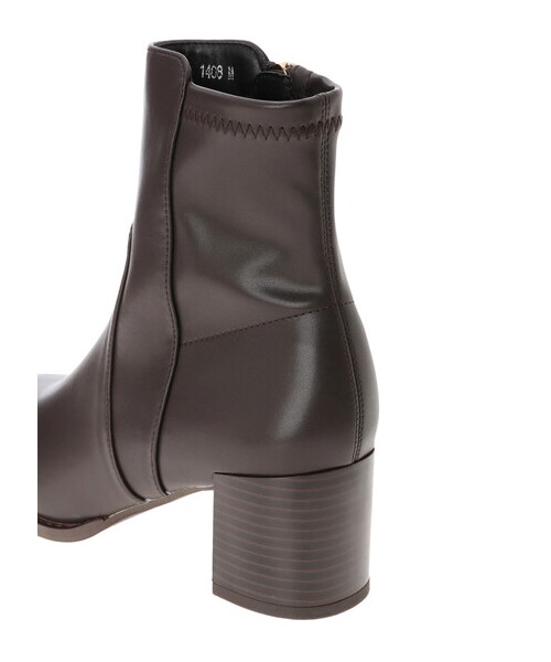 AMERICAN HOLIC(アメリカンホリック)の「【ORiental TRaffic】チャンキーヒールミドルブーツ(シューズ・ブラック/ブラウン・S/M/L)」の5枚目の写真