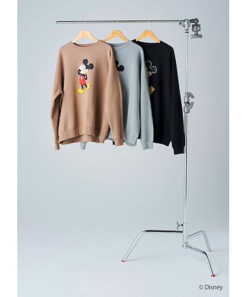 N WITH.(エヌウィズ)の「N WITH.×Mickeyスウェットプルオーバー(スウェット・レディース・ベージュ/グレー/ブラック・FREE)」の1枚目の写真