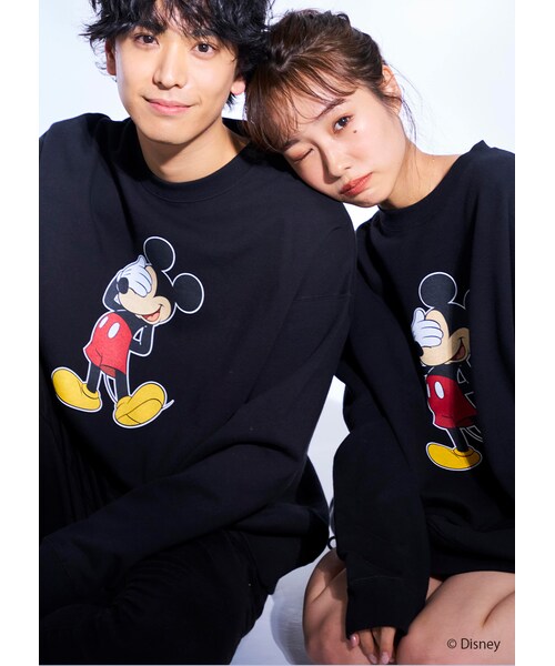 N WITH.(エヌウィズ)の「N WITH.×Mickeyスウェットプルオーバー(スウェット・レディース・ベージュ/グレー/ブラック・FREE)」の2枚目の写真