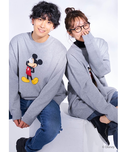 N WITH.(エヌウィズ)の「N WITH.×Mickeyスウェットプルオーバー(スウェット・レディース・ベージュ/グレー/ブラック・FREE)」の3枚目の写真