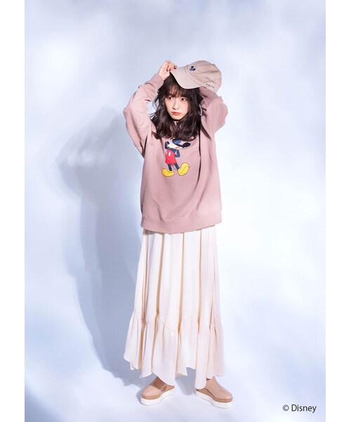 N WITH.(エヌウィズ)の「N WITH.×Mickeyスウェットプルオーバー(スウェット・レディース・ベージュ/グレー/ブラック・FREE)」の4枚目の写真