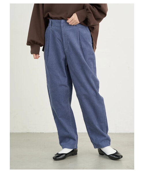 earth music&ecology(アースミュージックアンドエコロジー)の「【Special Price】COTTON USAコーデュロイパンツ(テーパード)(パンツ・ベージュ/キャメル/ブルー・S/M/L)」の7枚目の写真