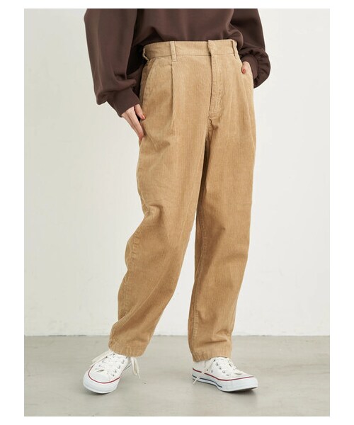 earth music&ecology(アースミュージックアンドエコロジー)の「【Special Price】COTTON USAコーデュロイパンツ(テーパード)(パンツ・ベージュ/キャメル/ブルー・S/M/L)」の17枚目の写真