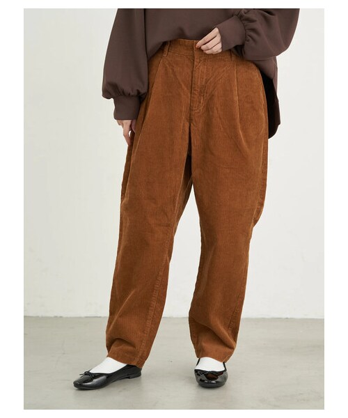 earth music&ecology(アースミュージックアンドエコロジー)の「【Special Price】COTTON USAコーデュロイパンツ(テーパード)(パンツ・ベージュ/キャメル/ブルー・S/M/L)」の6枚目の写真