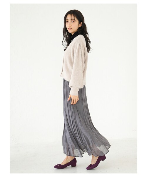 earth music&ecology（アースミュージックアンドエコロジー）の「【Special Price】ORiental TRaffic ヒールバレエパンプス（シューズ・ブラック/ベージュ/ブラウン/パープル/レオパード・35/36/37/38/39）」の6枚目の写真