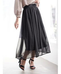 earth music&ecology | 【Special Price】ギャザー楊柳シフォンスカート(スカート)