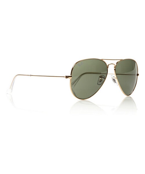 Ray-Ban（レイバン）の「Ray-Ban Aviator metal sunglasses（サングラス・Gold）」の2枚目の写真