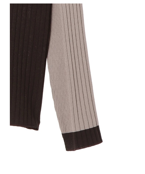 YECCA VECCA（イェッカヴェッカ）の「≪USED≫2col.アシメネックリブニット（トップス・ベージュ/グリーン・F）」の20枚目の写真