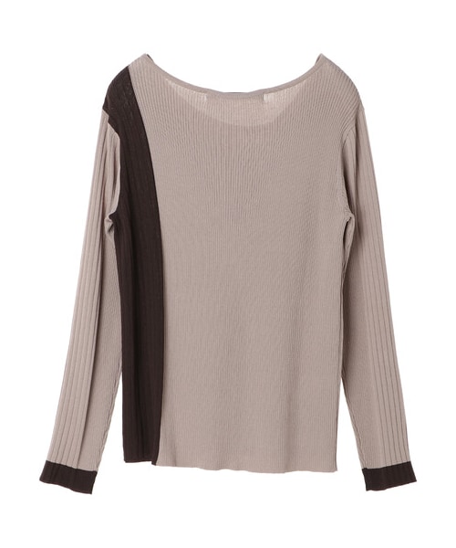 YECCA VECCA（イェッカヴェッカ）の「≪USED≫2col.アシメネックリブニット（トップス・ベージュ/グリーン・F）」の18枚目の写真