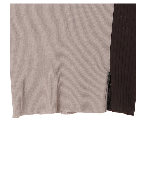 YECCA VECCA（イェッカヴェッカ）の「≪USED≫2col.アシメネックリブニット（トップス・ベージュ/グリーン・F）」の21枚目の写真