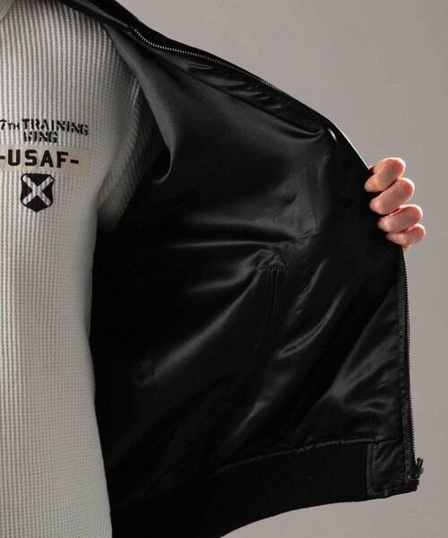 AVIREX（アヴィレックス）の「スカジャケット フライングタイガース/SUKA JACKET FLYNG TIGERS（ジャケット/アウター・メンズ・BLACK/GREY/PEACH・M, L, XL, XXL）」の9枚目の写真