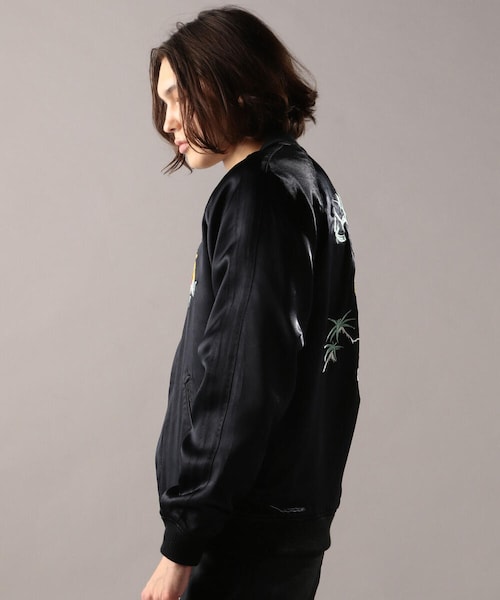 AVIREX（アヴィレックス）の「スカジャケット フライングタイガース/SUKA JACKET FLYNG TIGERS（ジャケット/アウター・メンズ・BLACK/GREY/PEACH・M, L, XL, XXL）」の5枚目の写真