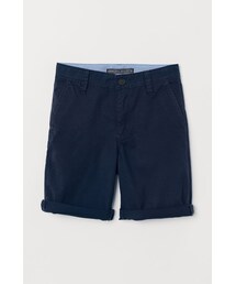H&M（エイチ・アンド・エム）の「H&M - ゆとりフィット チノショートパンツ - ブルー（その他パンツ・キッズ）」