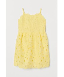 H&M（エイチ・アンド・エム）の「H&M - レースワンピース - イエロー（ワンピース・キッズ）」