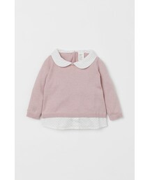 H&M - 襟付きセーター - ピンク