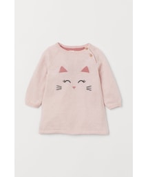 H&M（エイチ・アンド・エム）の「H&M - ファインニットワンピース - ピンク（ワンピース・キッズ）」
