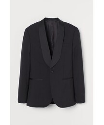 H&M - スリムフィット ウールタキシードジャケット - ブラック