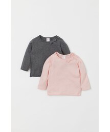 H&M - ファインニットセーター 2枚セット - ピンク